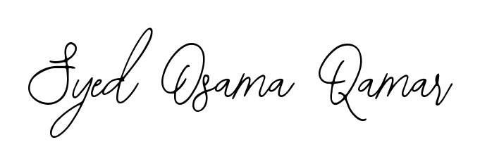 A modern signature idea for name Syed Osama Qamar using Bearetta-2O07w font. Clean strokes and elegant curves make it stand out instantly. Syed Osama Qamar signature style 12 images and pictures png