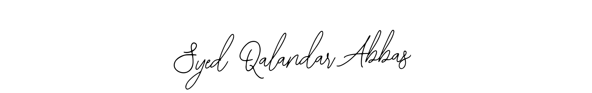Bearetta-2O07w is a professional signature style that is perfect for those who want to add a touch of class to their signature. It is also a great choice for those who want to make their signature more unique. Get Syed Qalandar Abbas name to fancy signature for free. Syed Qalandar Abbas signature style 12 images and pictures png