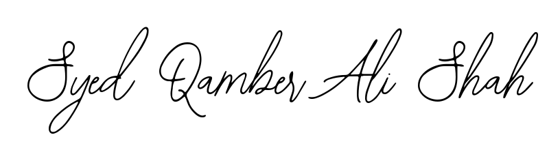 Achieve flawless digital penmanship with Syed Qamber Ali Shah name in Bearetta-2O07w font. The perfect tool for creating online signatures. Syed Qamber Ali Shah signature style 12 images and pictures png