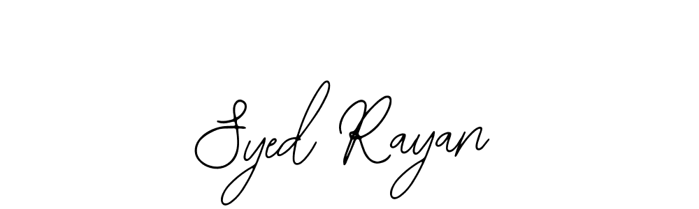 Bearetta-2O07w is a professional signature style that is perfect for those who want to add a touch of class to their signature. It is also a great choice for those who want to make their signature more unique. Get Syed Rayan name to fancy signature for free. Syed Rayan signature style 12 images and pictures png