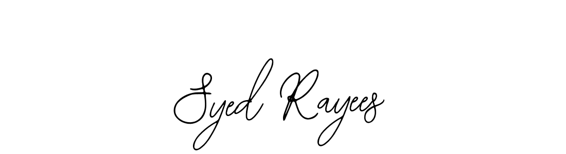 How to make Syed Rayees name signature. Use Bearetta-2O07w style for creating short signs online. This is the latest handwritten sign. Syed Rayees signature style 12 images and pictures png