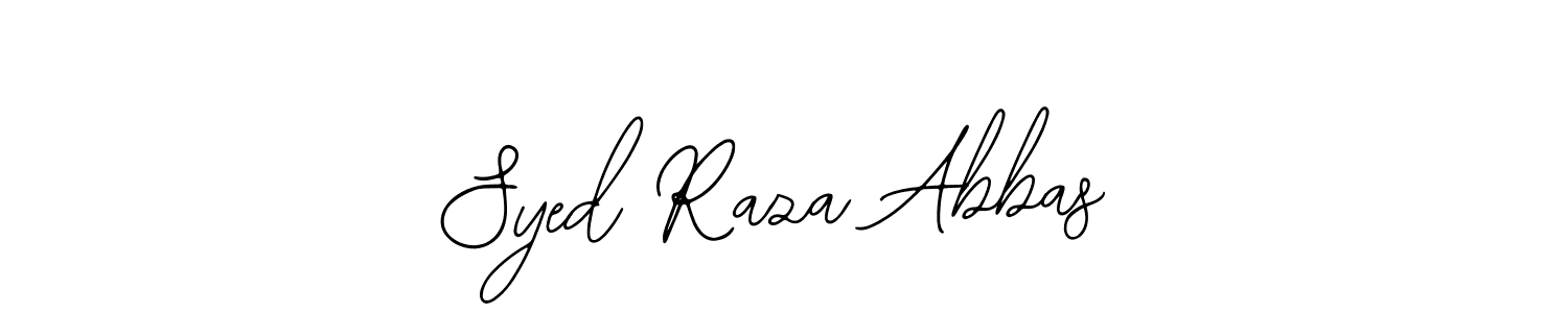 The best way (Bearetta-2O07w) to make a short signature is to pick only two or three words in your name. The name Syed Raza Abbas include a total of six letters. For converting this name. Syed Raza Abbas signature style 12 images and pictures png