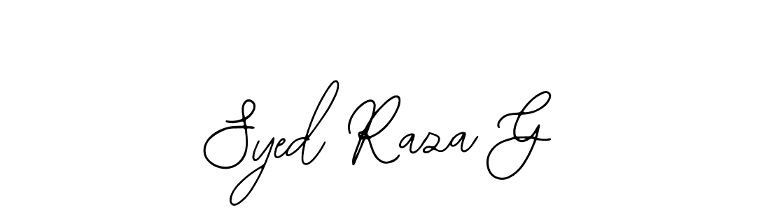 Make a beautiful signature design for name Syed Raza G. Use this online signature maker to create a handwritten signature for free. Syed Raza G signature style 12 images and pictures png