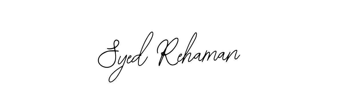 Also we have Syed Rehaman name is the best signature style. Create professional handwritten signature collection using Bearetta-2O07w autograph style. Syed Rehaman signature style 12 images and pictures png
