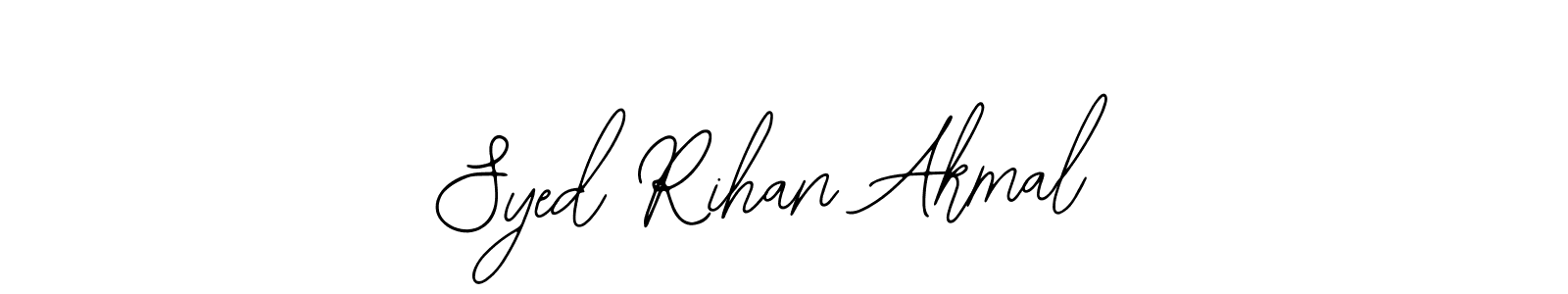 Make a beautiful signature design for name Syed Rihan Akmal. Use this online signature maker to create a handwritten signature for free. Syed Rihan Akmal signature style 12 images and pictures png