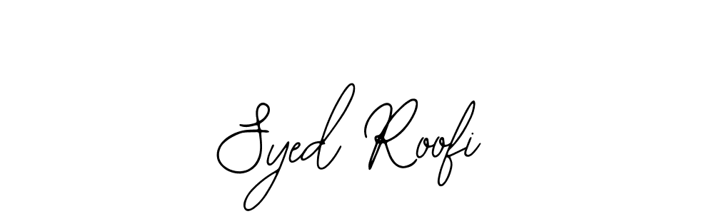 Also You can easily find your signature by using the search form. We will create Syed Roofi name handwritten signature images for you free of cost using Bearetta-2O07w sign style. Syed Roofi signature style 12 images and pictures png