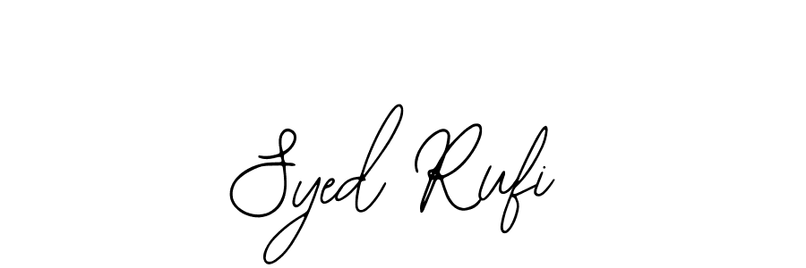 if you are searching for the best signature style for your name Syed Rufi. so please give up your signature search. here we have designed multiple signature styles  using Bearetta-2O07w. Syed Rufi signature style 12 images and pictures png