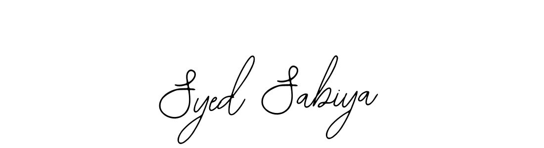 Make a beautiful signature design for name Syed Sabiya. With this signature (Bearetta-2O07w) style, you can create a handwritten signature for free. Syed Sabiya signature style 12 images and pictures png