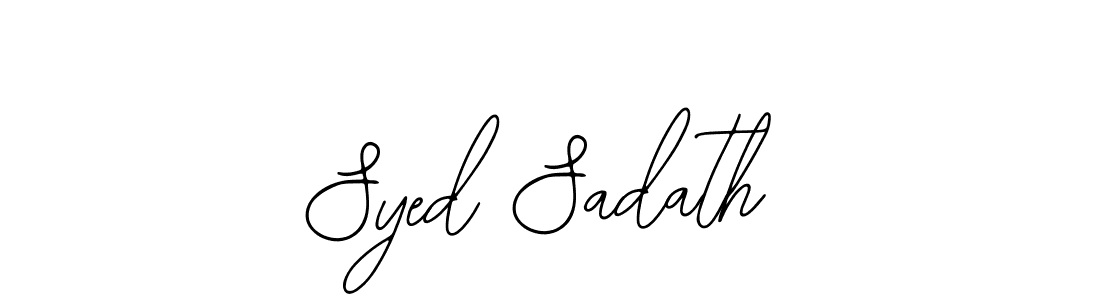 Make a beautiful signature design for name Syed Sadath. Use this online signature maker to create a handwritten signature for free. Syed Sadath signature style 12 images and pictures png