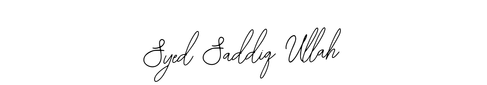 The best way (Bearetta-2O07w) to make a short signature is to pick only two or three words in your name. The name Syed Saddiq Ullah include a total of six letters. For converting this name. Syed Saddiq Ullah signature style 12 images and pictures png