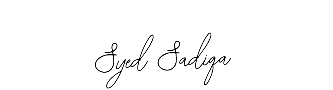 Syed Sadiqa stylish signature style. Best Handwritten Sign (Bearetta-2O07w) for my name. Handwritten Signature Collection Ideas for my name Syed Sadiqa. Syed Sadiqa signature style 12 images and pictures png