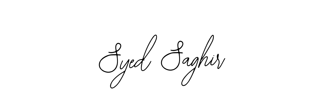 The best way (Bearetta-2O07w) to make a short signature is to pick only two or three words in your name. The name Syed Saghir include a total of six letters. For converting this name. Syed Saghir signature style 12 images and pictures png