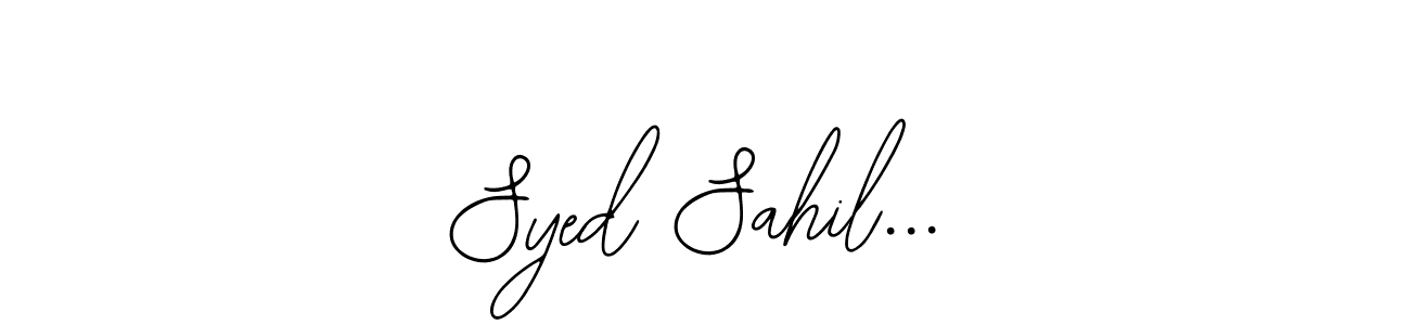 Design your own signature with our free online signature maker. With this signature software, you can create a handwritten (Bearetta-2O07w) signature for name Syed Sahil.... Syed Sahil... signature style 12 images and pictures png