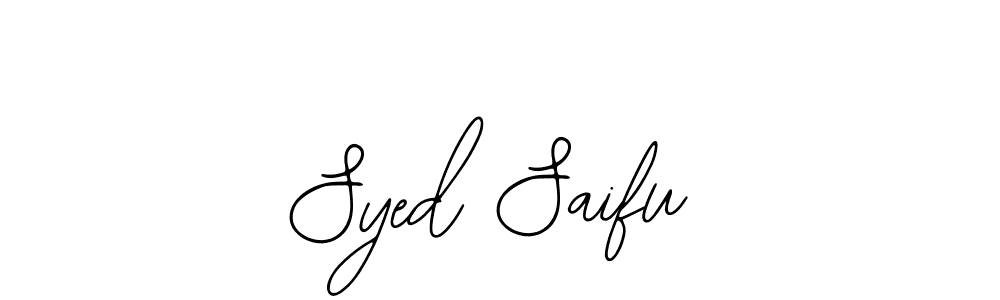 Design your own signature with our free online signature maker. With this signature software, you can create a handwritten (Bearetta-2O07w) signature for name Syed Saifu. Syed Saifu signature style 12 images and pictures png