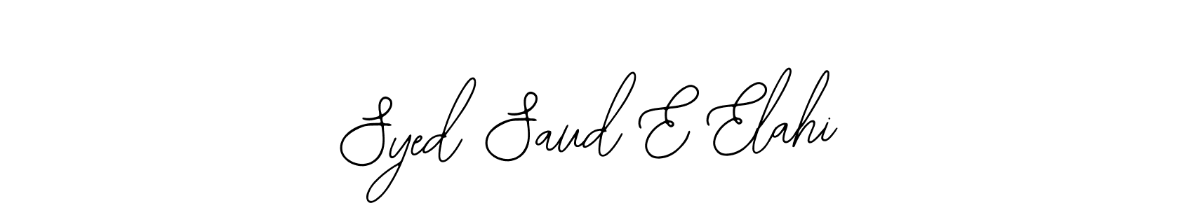 How to Draw Syed Saud E Elahi signature style? Bearetta-2O07w is a latest design signature styles for name Syed Saud E Elahi. Syed Saud E Elahi signature style 12 images and pictures png