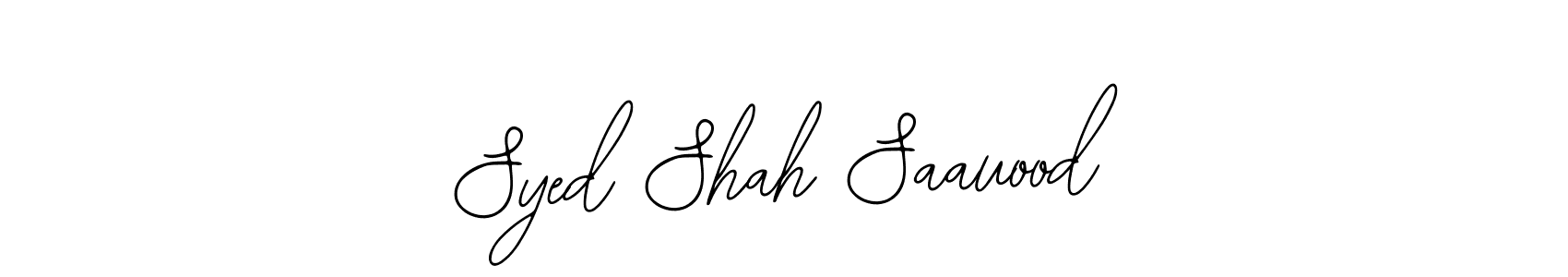 Make a beautiful signature design for name Syed Shah Saauood. With this signature (Bearetta-2O07w) style, you can create a handwritten signature for free. Syed Shah Saauood signature style 12 images and pictures png