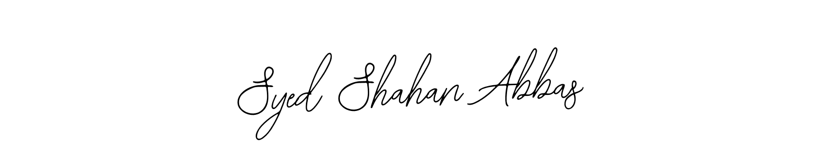 Bearetta-2O07w is a professional signature style that is perfect for those who want to add a touch of class to their signature. It is also a great choice for those who want to make their signature more unique. Get Syed Shahan Abbas name to fancy signature for free. Syed Shahan Abbas signature style 12 images and pictures png