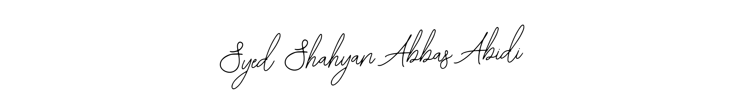 Syed Shahyan Abbas Abidi stylish signature style. Best Handwritten Sign (Bearetta-2O07w) for my name. Handwritten Signature Collection Ideas for my name Syed Shahyan Abbas Abidi. Syed Shahyan Abbas Abidi signature style 12 images and pictures png