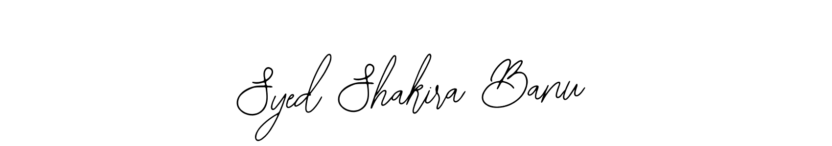 Make a beautiful signature design for name Syed Shakira Banu. With this signature (Bearetta-2O07w) style, you can create a handwritten signature for free. Syed Shakira Banu signature style 12 images and pictures png