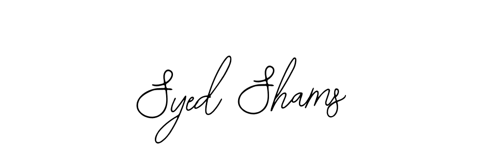 Create a beautiful signature design for name Syed Shams. With this signature (Bearetta-2O07w) fonts, you can make a handwritten signature for free. Syed Shams signature style 12 images and pictures png