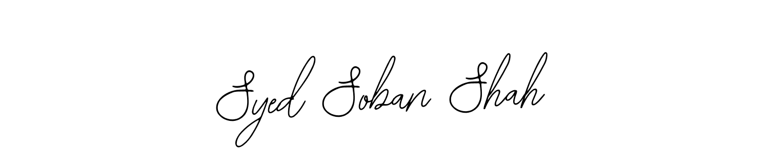 This is the best signature style for the Syed Soban Shah name. Also you like these signature font (Bearetta-2O07w). Mix name signature. Syed Soban Shah signature style 12 images and pictures png