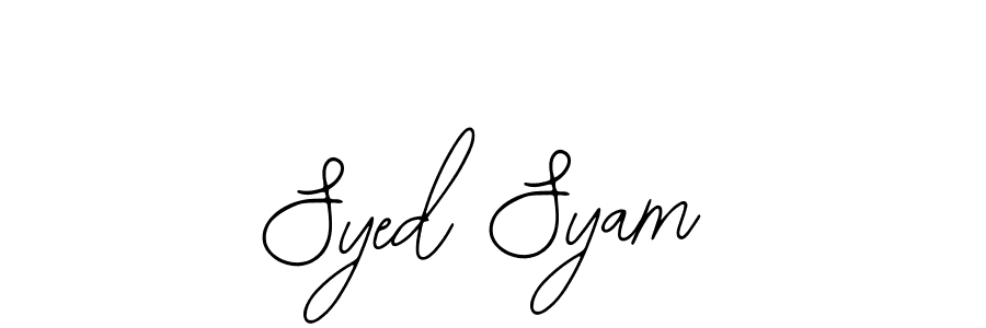 Create a beautiful signature design for name Syed Syam. With this signature (Bearetta-2O07w) fonts, you can make a handwritten signature for free. Syed Syam signature style 12 images and pictures png