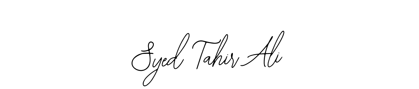 Make a beautiful signature design for name Syed Tahir Ali. Use this online signature maker to create a handwritten signature for free. Syed Tahir Ali signature style 12 images and pictures png