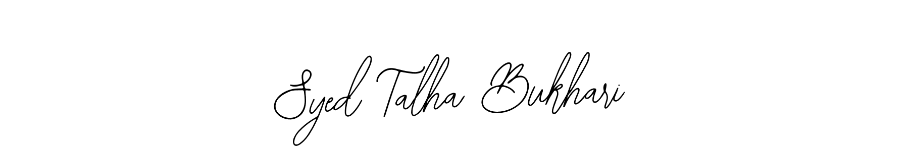 How to make Syed Talha Bukhari name signature. Use Bearetta-2O07w style for creating short signs online. This is the latest handwritten sign. Syed Talha Bukhari signature style 12 images and pictures png