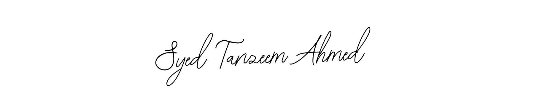 The best way (Bearetta-2O07w) to make a short signature is to pick only two or three words in your name. The name Syed Tanzeem Ahmed include a total of six letters. For converting this name. Syed Tanzeem Ahmed signature style 12 images and pictures png
