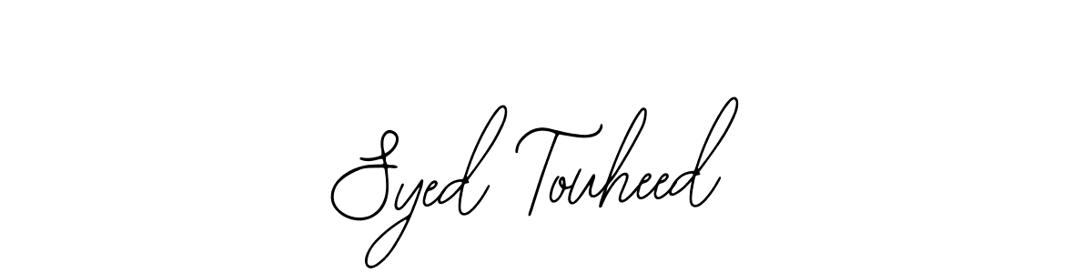 if you are searching for the best signature style for your name Syed Touheed. so please give up your signature search. here we have designed multiple signature styles  using Bearetta-2O07w. Syed Touheed signature style 12 images and pictures png