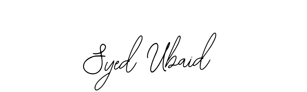 Make a beautiful signature design for name Syed Ubaid. With this signature (Bearetta-2O07w) style, you can create a handwritten signature for free. Syed Ubaid signature style 12 images and pictures png