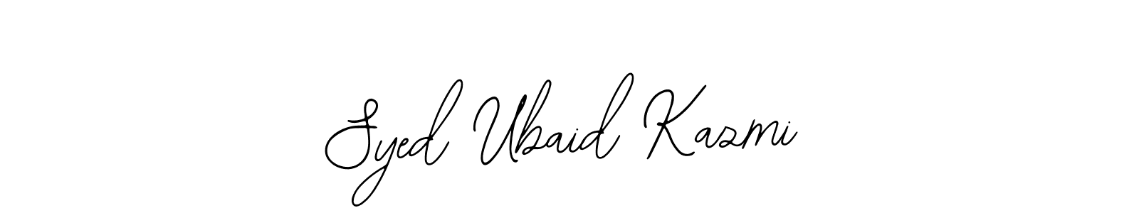 How to Draw Syed Ubaid Kazmi signature style? Bearetta-2O07w is a latest design signature styles for name Syed Ubaid Kazmi. Syed Ubaid Kazmi signature style 12 images and pictures png