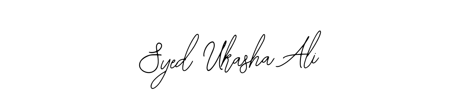 Design your own signature with our free online signature maker. With this signature software, you can create a handwritten (Bearetta-2O07w) signature for name Syed Ukasha Ali. Syed Ukasha Ali signature style 12 images and pictures png