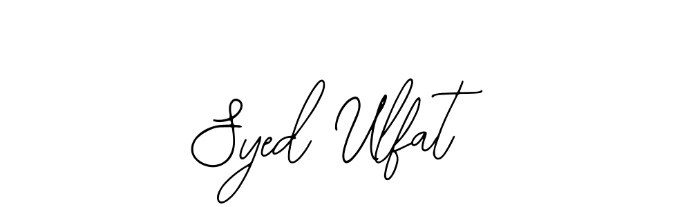 Make a beautiful signature design for name Syed Ulfat. Use this online signature maker to create a handwritten signature for free. Syed Ulfat signature style 12 images and pictures png