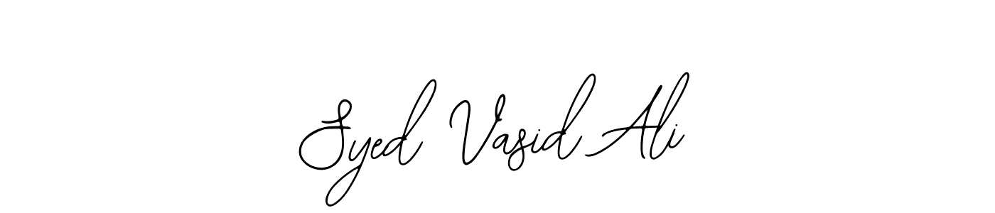 Use a signature maker to create a handwritten signature online. With this signature software, you can design (Bearetta-2O07w) your own signature for name Syed Vasid Ali. Syed Vasid Ali signature style 12 images and pictures png