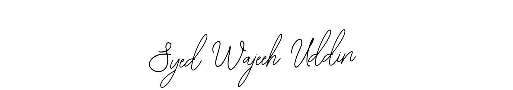 This is the best signature style for the Syed Wajeeh Uddin name. Also you like these signature font (Bearetta-2O07w). Mix name signature. Syed Wajeeh Uddin signature style 12 images and pictures png