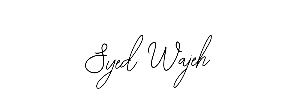 Design your own signature with our free online signature maker. With this signature software, you can create a handwritten (Bearetta-2O07w) signature for name Syed Wajeh. Syed Wajeh signature style 12 images and pictures png