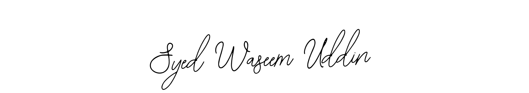 Make a beautiful signature design for name Syed Waseem Uddin. Use this online signature maker to create a handwritten signature for free. Syed Waseem Uddin signature style 12 images and pictures png