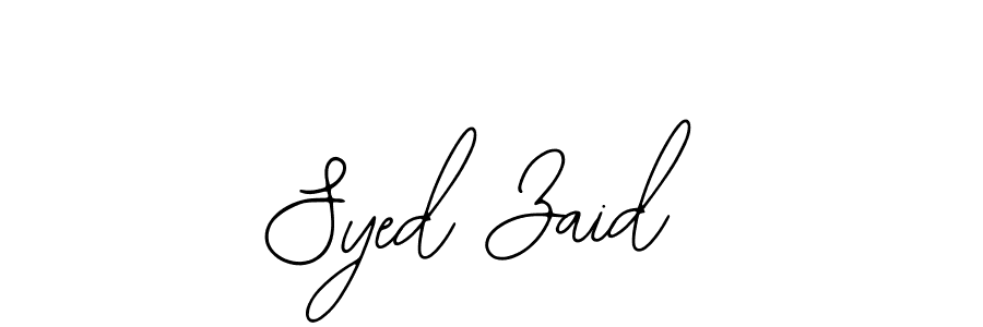 How to make Syed Zaid signature? Bearetta-2O07w is a professional autograph style. Create handwritten signature for Syed Zaid name. Syed Zaid signature style 12 images and pictures png