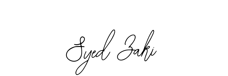 How to Draw Syed Zaki signature style? Bearetta-2O07w is a latest design signature styles for name Syed Zaki. Syed Zaki signature style 12 images and pictures png