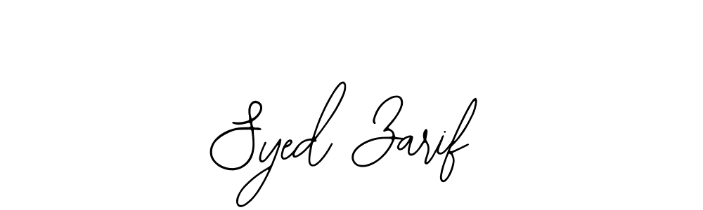 Design your own signature with our free online signature maker. With this signature software, you can create a handwritten (Bearetta-2O07w) signature for name Syed Zarif. Syed Zarif signature style 12 images and pictures png