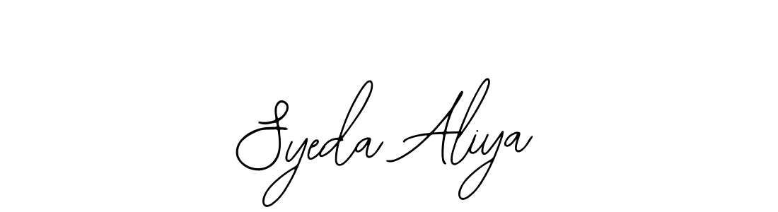 Syeda Aliya stylish signature style. Best Handwritten Sign (Bearetta-2O07w) for my name. Handwritten Signature Collection Ideas for my name Syeda Aliya. Syeda Aliya signature style 12 images and pictures png
