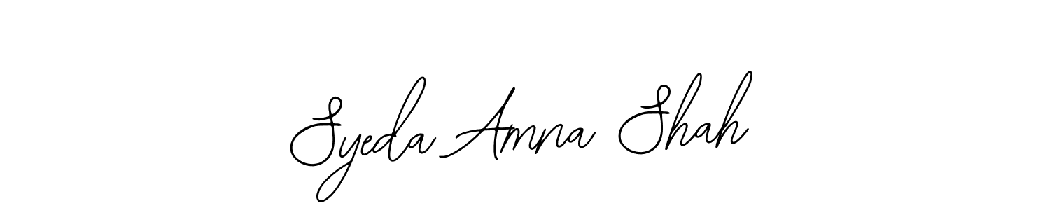 if you are searching for the best signature style for your name Syeda Amna Shah. so please give up your signature search. here we have designed multiple signature styles  using Bearetta-2O07w. Syeda Amna Shah signature style 12 images and pictures png
