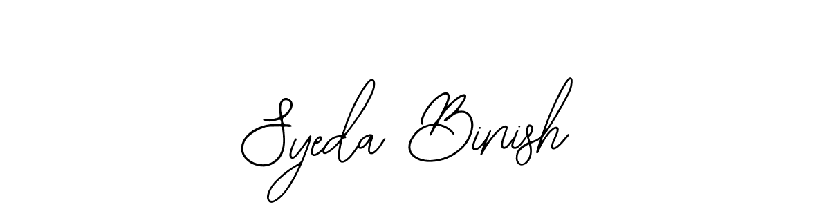 if you are searching for the best signature style for your name Syeda Binish. so please give up your signature search. here we have designed multiple signature styles  using Bearetta-2O07w. Syeda Binish signature style 12 images and pictures png