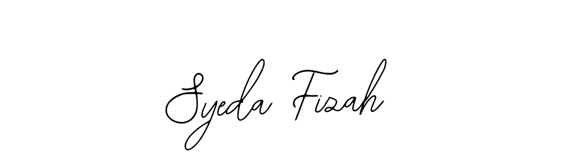 You should practise on your own different ways (Bearetta-2O07w) to write your name (Syeda Fizah) in signature. don't let someone else do it for you. Syeda Fizah signature style 12 images and pictures png