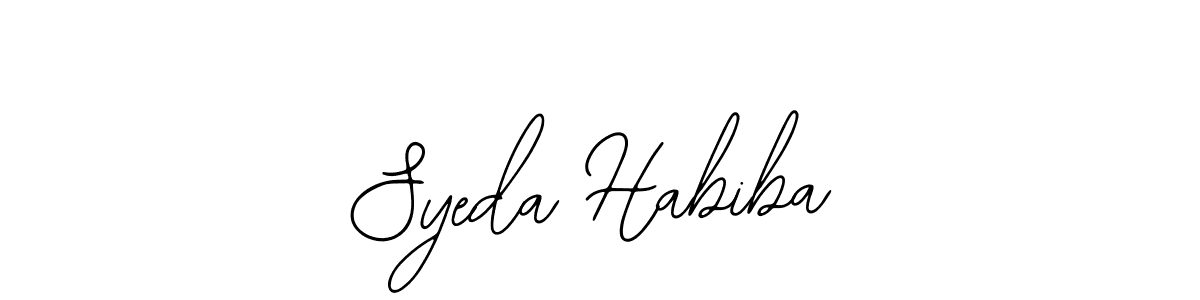 Once you've used our free online signature maker to create your best signature Bearetta-2O07w style, it's time to enjoy all of the benefits that Syeda Habiba name signing documents. Syeda Habiba signature style 12 images and pictures png