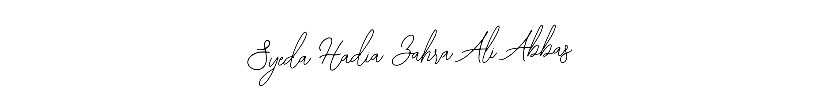 Make a beautiful signature design for name Syeda Hadia Zahra Ali Abbas. With this signature (Bearetta-2O07w) style, you can create a handwritten signature for free. Syeda Hadia Zahra Ali Abbas signature style 12 images and pictures png