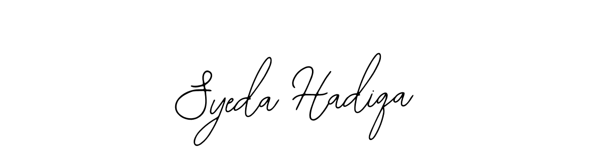 It looks lik you need a new signature style for name Syeda Hadiqa. Design unique handwritten (Bearetta-2O07w) signature with our free signature maker in just a few clicks. Syeda Hadiqa signature style 12 images and pictures png