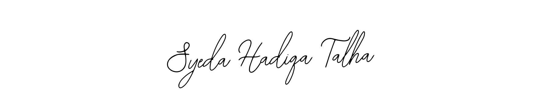 How to Draw Syeda Hadiqa Talha signature style? Bearetta-2O07w is a latest design signature styles for name Syeda Hadiqa Talha. Syeda Hadiqa Talha signature style 12 images and pictures png