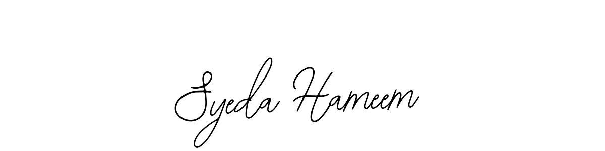 if you are searching for the best signature style for your name Syeda Hameem. so please give up your signature search. here we have designed multiple signature styles  using Bearetta-2O07w. Syeda Hameem signature style 12 images and pictures png